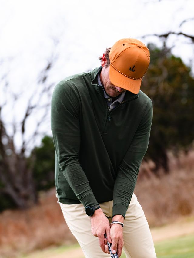 Quiver Quarter Zip Pullover - Fairway Stripe