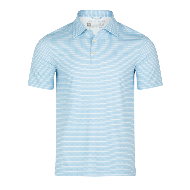 Performance Polo - Dusk Blue Stripe
