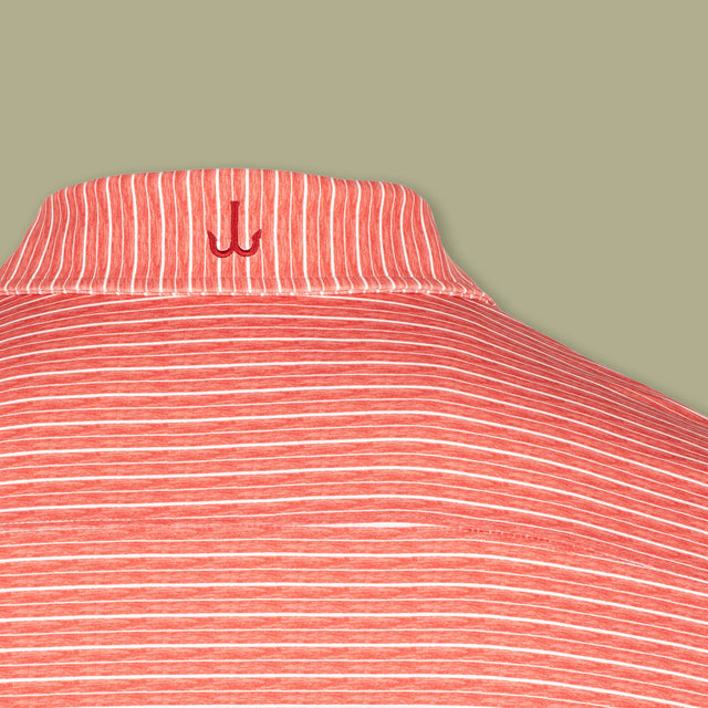 Performance Polo - Ember Red Stripe