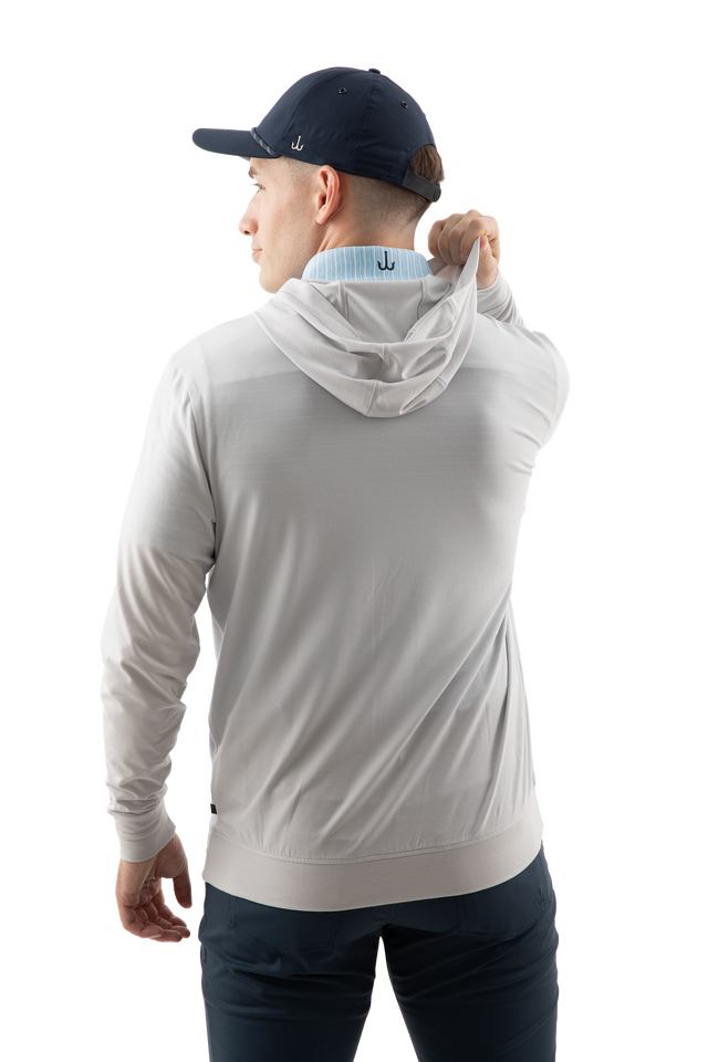 Rib Knit Hoodie - Quiet Gray