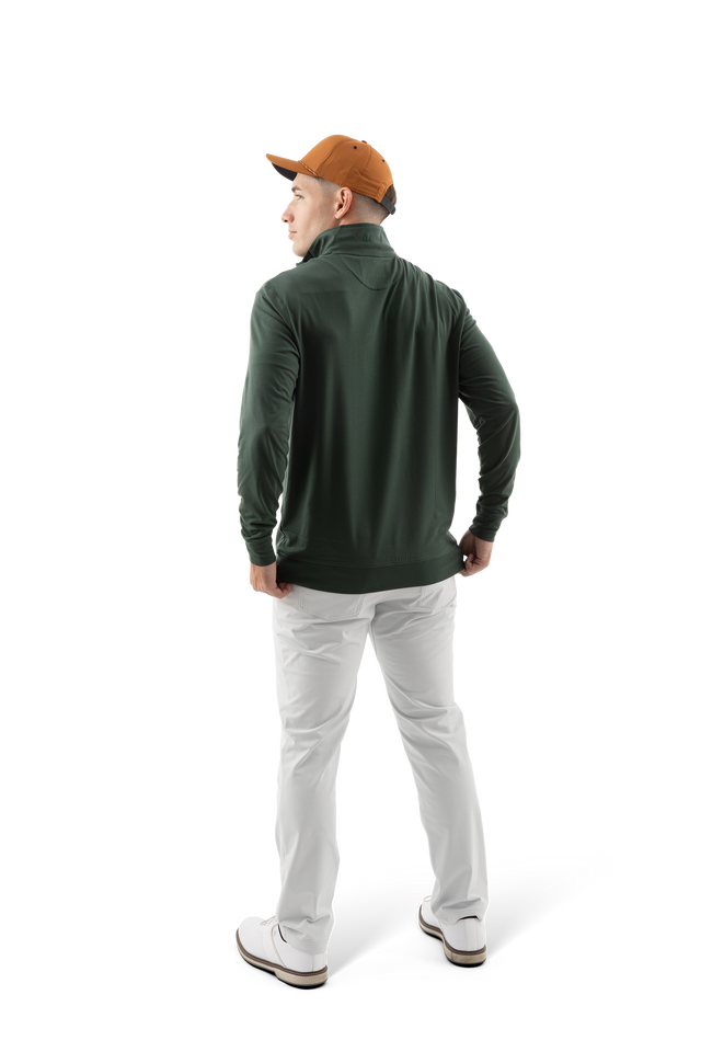Quiver Quarter Zip Pullover - Fairway Stripe