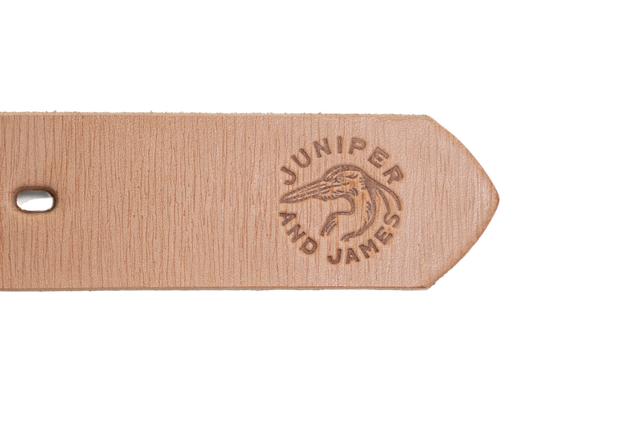 Juniper & James x Zilker Leather Belt - Navy