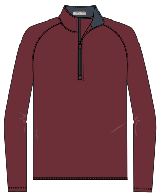 Performance Quarter Zip - Mulberry