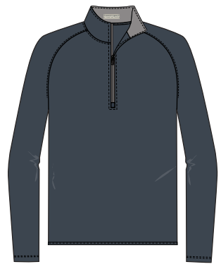 Performance Quarter Zip - Sea Storm