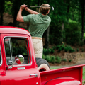 Truck Bed Golf Shot in Flora Polo 