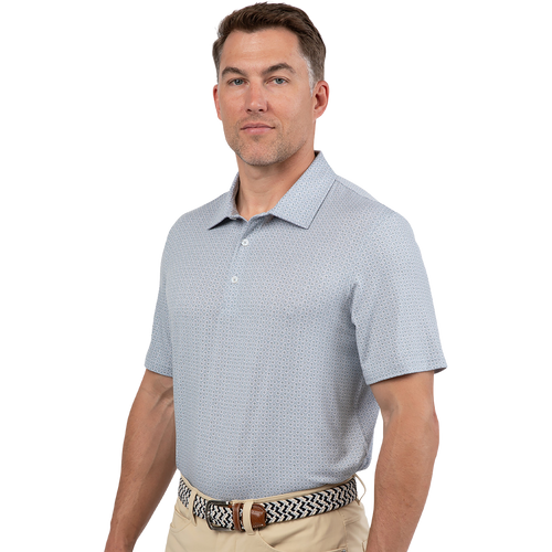 Comfort Polo - Agave Blockprint