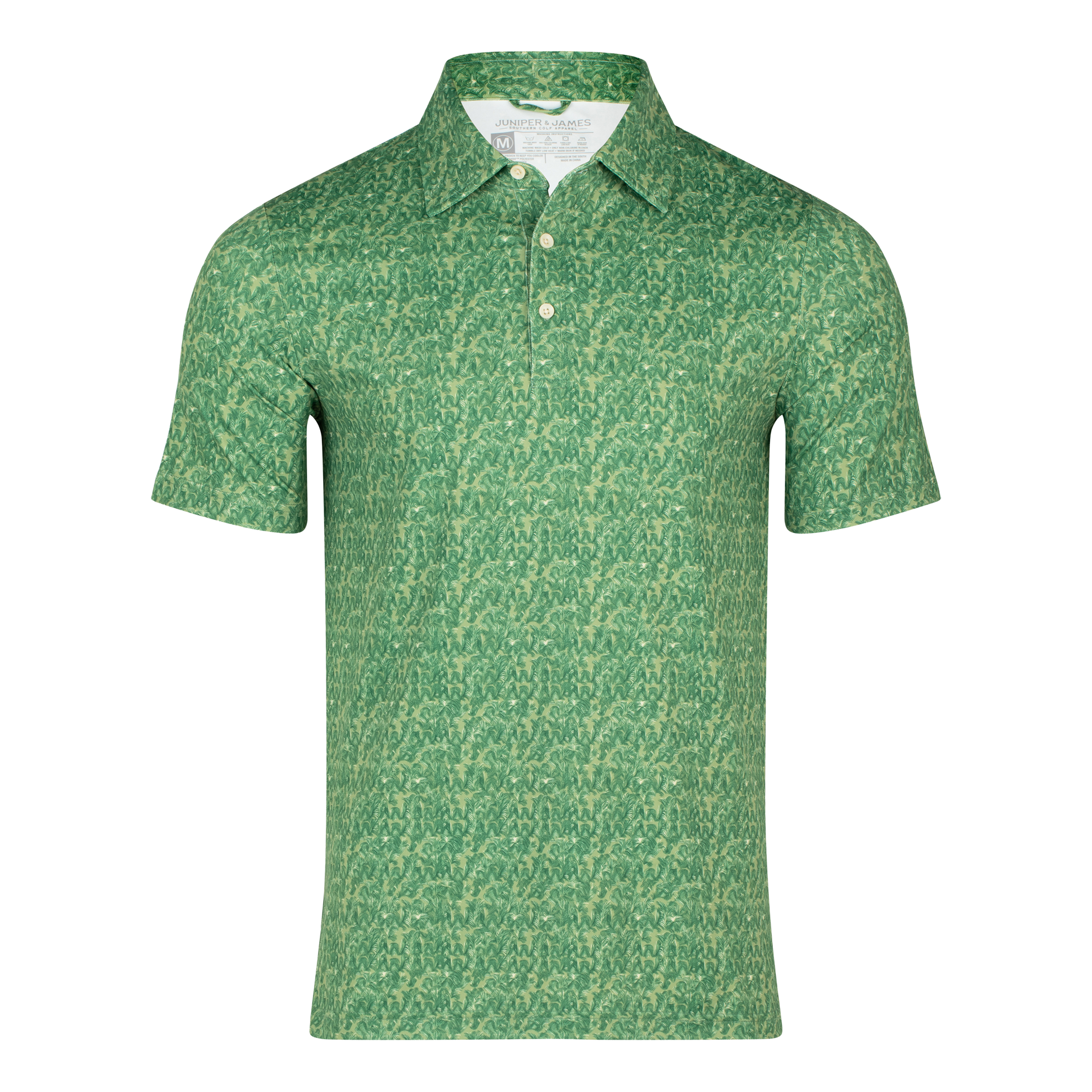 Flora Print Performance Polo – Southern Cooling Golf Shirt