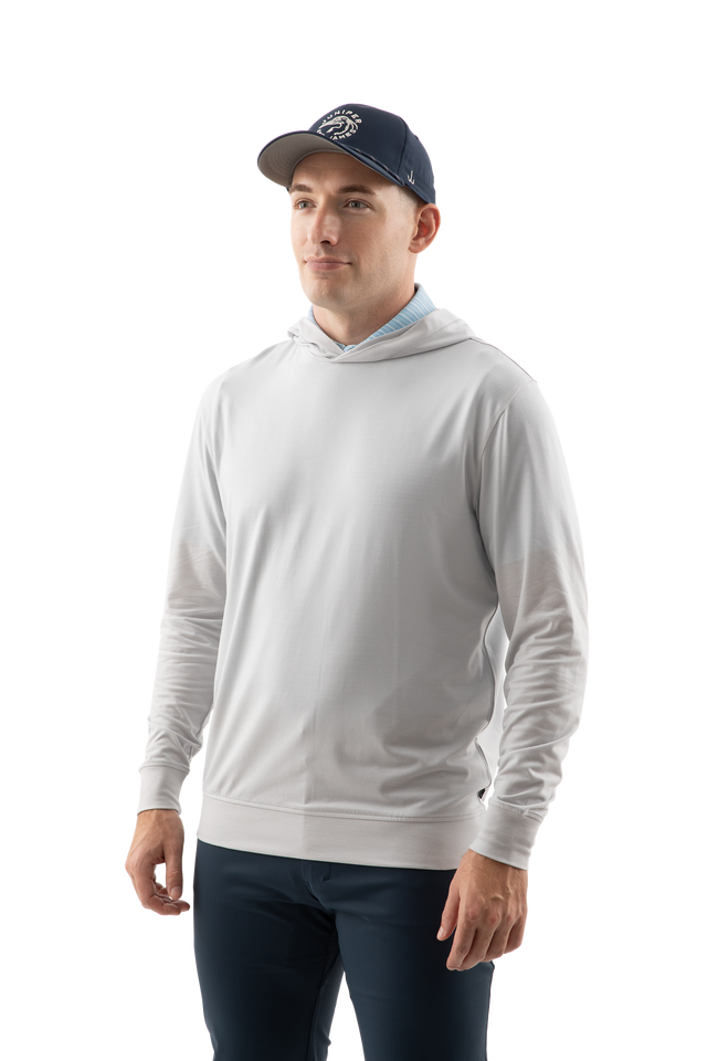 Rib Knit Hoodie - Quiet Gray